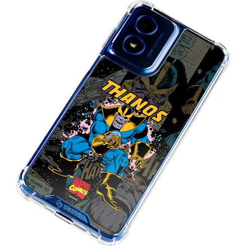 Marvel Classic Comics Thanos Moto G 5G (2024) Clear Case